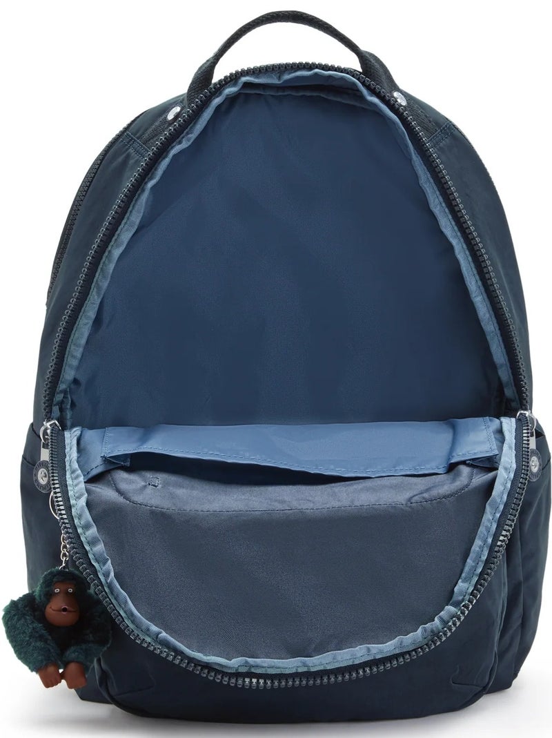 كيبلينغ حقيبة ظهر سول لاب كبيرة مع جيب للابتوب أزرق حقيقي متناغم - Image 3