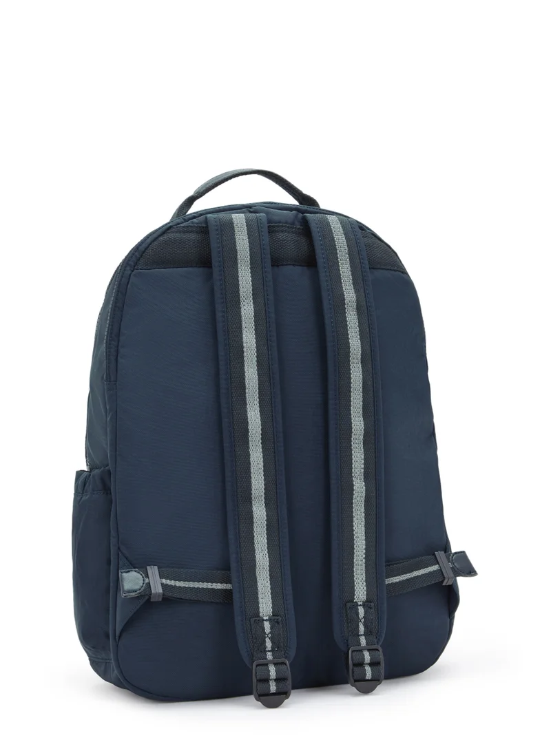 kipling Seoul Lap Large backpack (with laptop compartment)True Blue Tonal - I42754DX