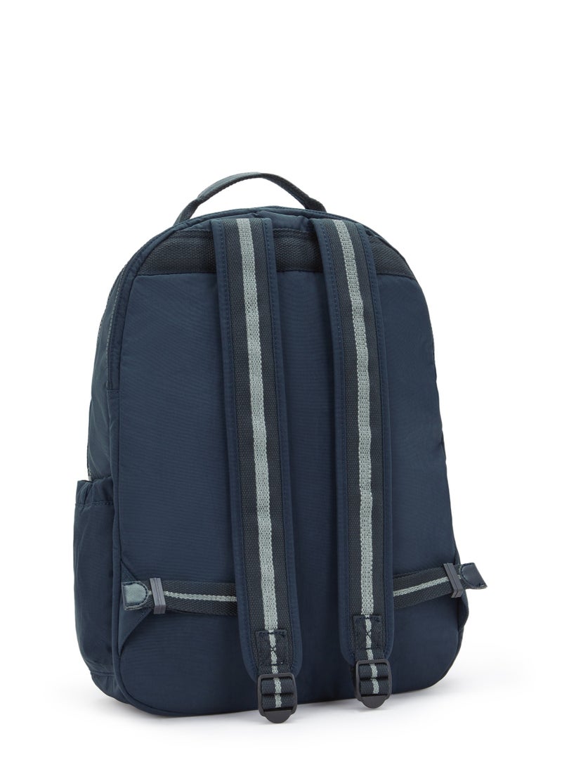 كيبلينغ حقيبة ظهر سول لاب كبيرة مع جيب للابتوب أزرق حقيقي متناغم - Image 2