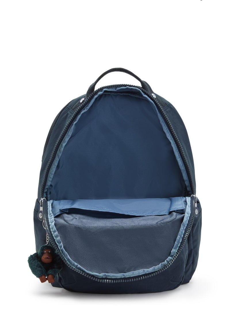 كيبلينغ حقيبة ظهر سول لاب كبيرة مع جيب للابتوب أزرق حقيقي متناغم - Image 3