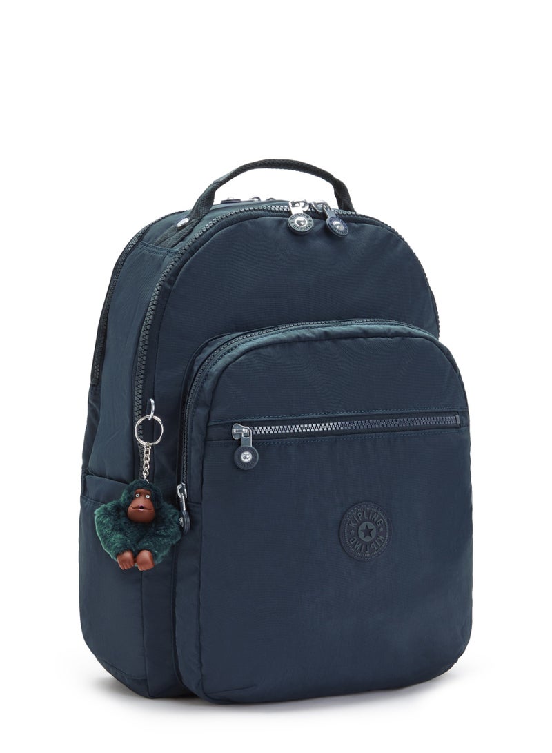 كيبلينغ حقيبة ظهر سول لاب كبيرة مع جيب للابتوب أزرق حقيقي متناغم - Image 4