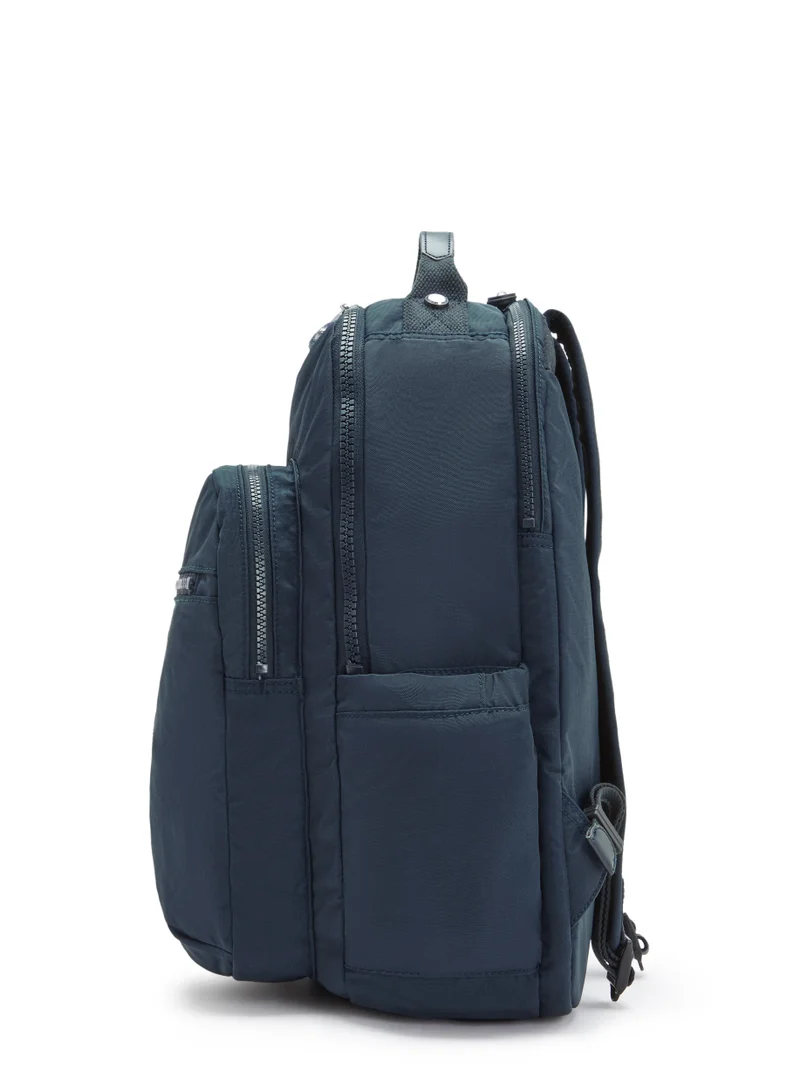 kipling Seoul Lap Large backpack (with laptop compartment)True Blue Tonal - I42754DX