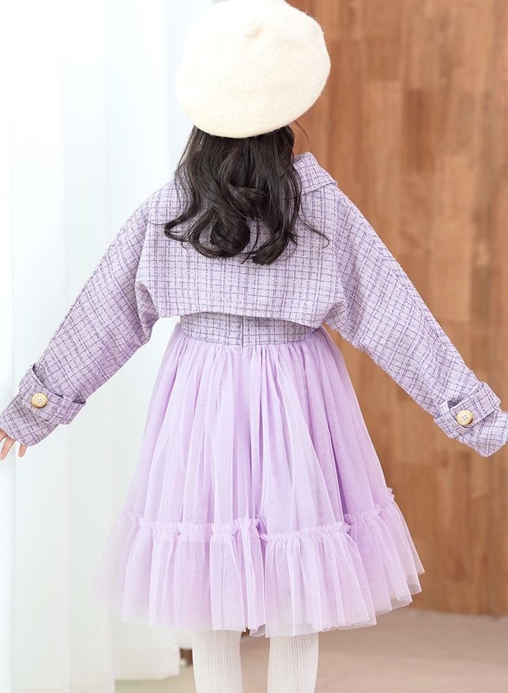 Loquat Autumn And Winter Style Princess Dress Purple  - Image 2
