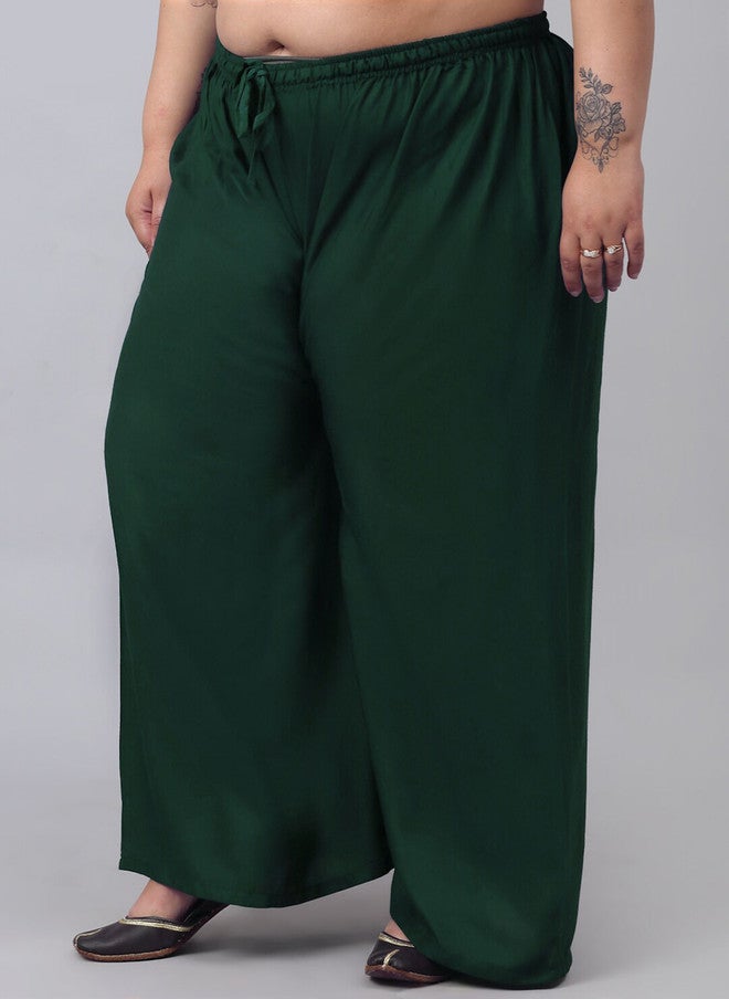 Trend Level Plus Size Flared Palazzos - Image 2