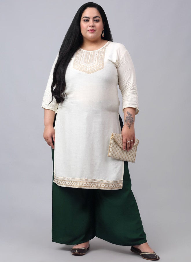 Trend Level Plus Size Flared Palazzos - Image 4