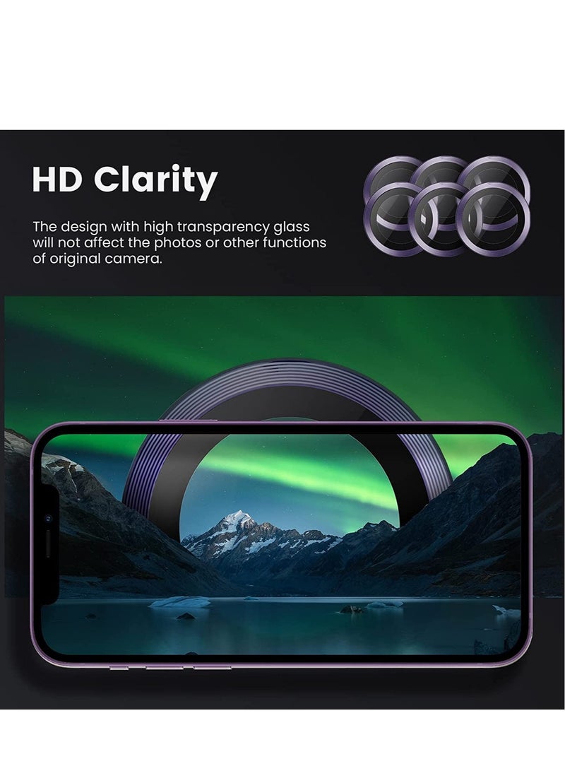 ELTRAZONE iPhone 14 Pro - iPhone 14 Pro Max Camera Lens Protector, 9H Tempered Glass Camera Cover Screen Protector Metal Individual Ring for iPhone 14 Pro 6.1 inch /14 ProMax 6.7 inch 2022 - Image 5