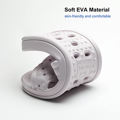 COZYAREA Shower Shoes Quick Dry Non-Slip Bathroom Slippers for Men Women Dorm Home Slides Purple Size 6.5-7 Women/5.5-6 Men - Image 4