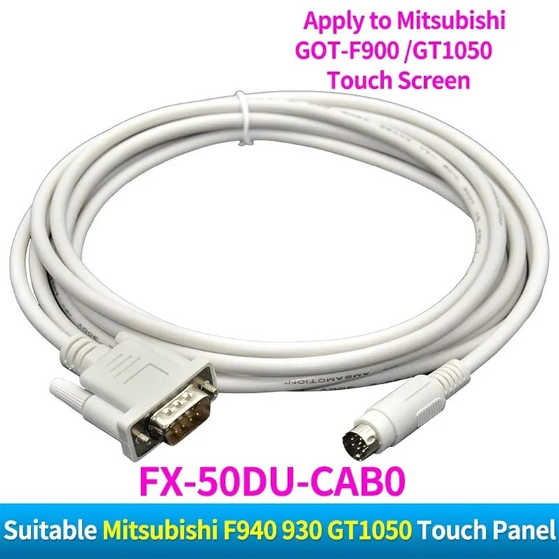 FX-50DU-CAB0 for F940/930/920 Series Touch Screen Connect FX Series GT11 GT15 HMI GT01-C30R4-8P(White Color) - Image 3