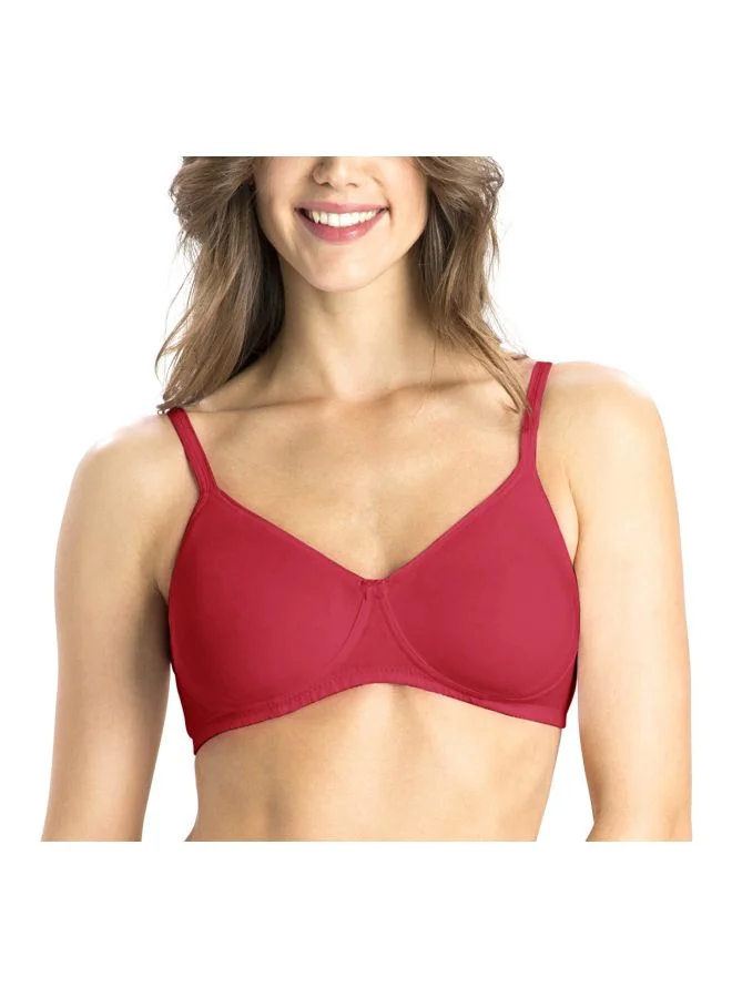 JOCKEY Jockey 1722 Women Wire free Non Padded Super Combed Cotton Elastane Stretch Medium Coverage Everyday Bra with Concealed Shaper Panel and Adjustable Straps