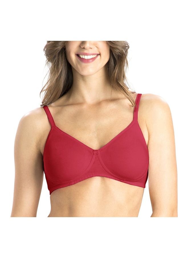 JOCKEY - Jockey 1722 Women Wire free Non Padded Super Combed Cotton Elastane Stretch Medium Coverage Everyday Bra with Concealed Shaper Panel and Adjustable Straps - Image 1