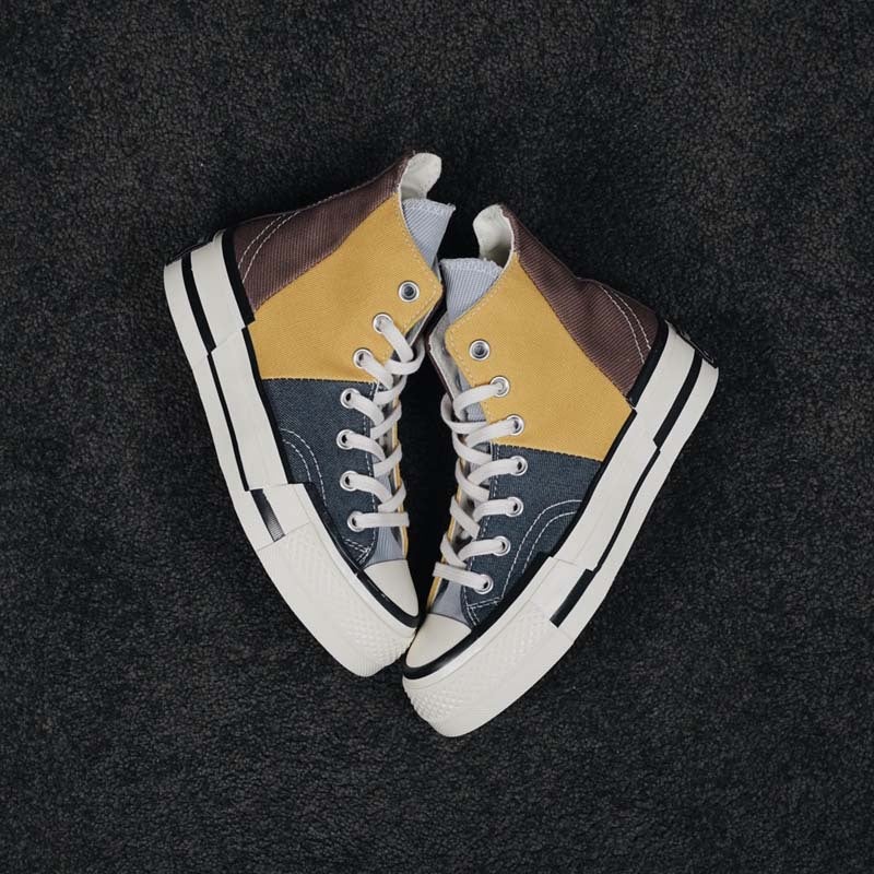 1970S Deconstructed Classic High-Top Couple Casual Shoes Sneakers Canvas Shoes - Image 2