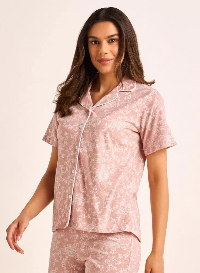 Splash FAV Pyjama Set Button Down Shirt and Pants