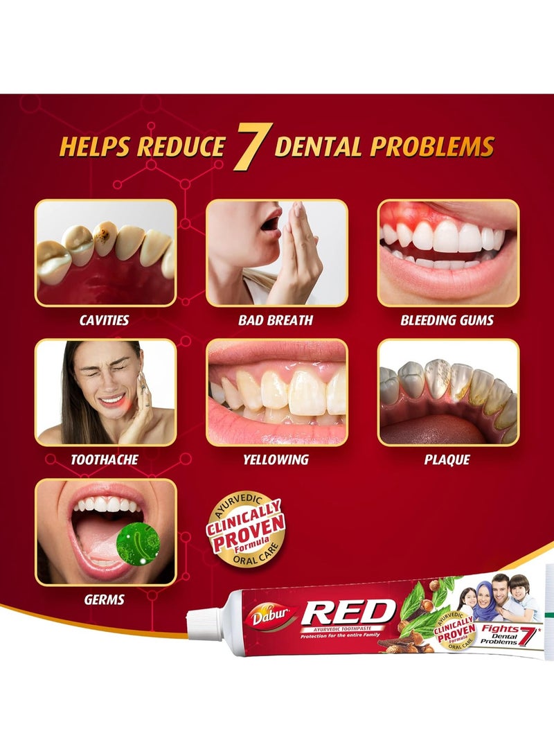 Dabur Dabur Red Ayur Toothpaste 4 x 100g  - Image 3