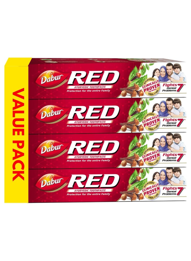 Dabur Red Ayur Toothpaste 4 x 100g - pzsku/ZFED532A2BF7949887DB2Z/45/_/1723119568/3d1f0089-d5d0-4e94-b85f-6a77df242478