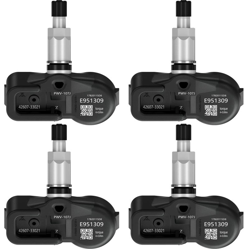 نظام مراقبة ضغط الإطارات ROADFAR 315MHz مزود بمستشعر TPMS يناسب لكزس وساينون وتويوتا 4 قطع 4260706011 4260733011 4260733021