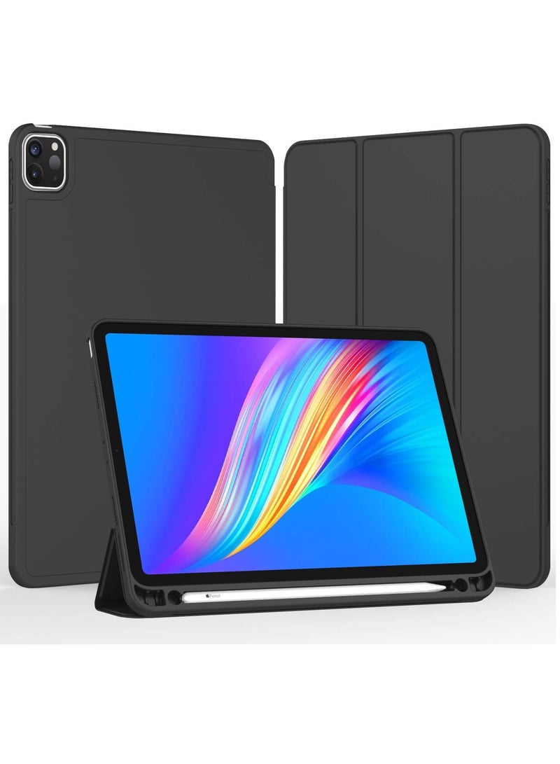 DUSALA Flip Case for New iPad Pro 11-inch 2021 (3rd Gen) / 2020 (2nd Gen) /, Ultra Slim Smart Magnetic Back Cover for iPad Pro 11 2021/2020, Auto Wake/Sleep-With Pencil Holder - Image 1
