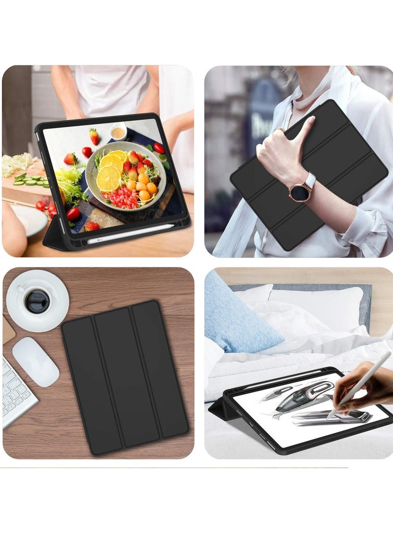 DUSALA Flip Case for New iPad Pro 11-inch 2021 (3rd Gen) / 2020 (2nd Gen) /, Ultra Slim Smart Magnetic Back Cover for iPad Pro 11 2021/2020, Auto Wake/Sleep-With Pencil Holder - Image 4