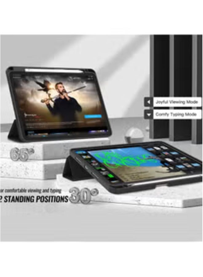 إلترازون 2024 iPad Pro 13 Inch Smart Case – Black with Pencil Holder, Touch ID Support, and Auto Wake/Sleep Function - Image 5