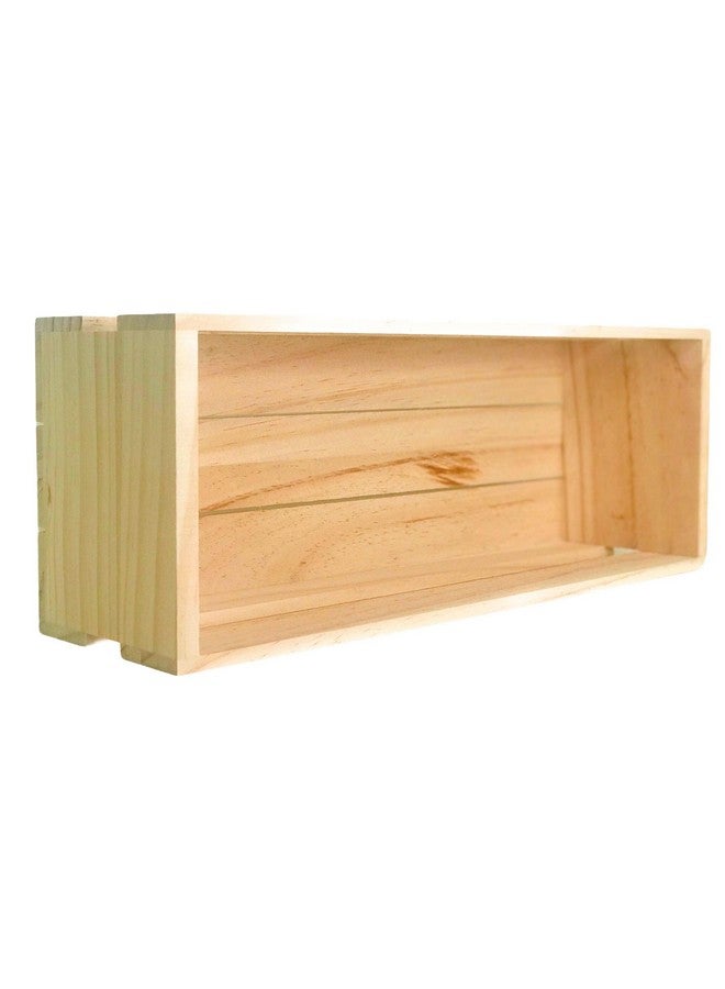 Oojami 3 Pack Wood Craft Crate Caddy Set | Nesting, Wood crates for Display, Wooden Boxes for Crafts, Decorative Wooden Crate, Wood Box Storage Crate, centerpieces for Home, Bathroom - Image 5