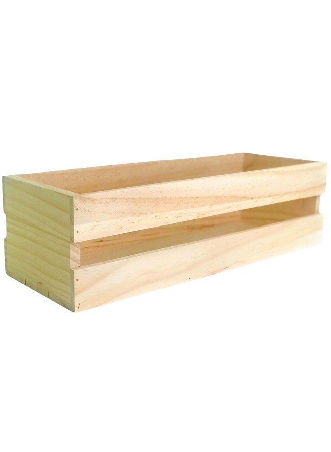 Oojami 3 Pack Wood Craft Crate Caddy Set | Nesting, Wood crates for Display, Wooden Boxes for Crafts, Decorative Wooden Crate, Wood Box Storage Crate, centerpieces for Home, Bathroom - Image 4