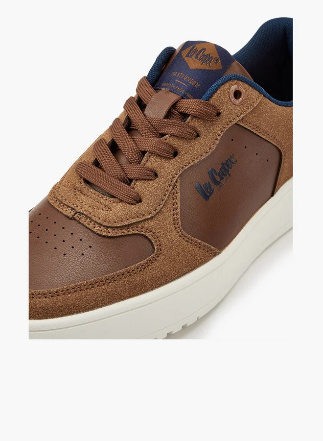 Lee Cooper Men's Panelled Lace-Up Sneakers