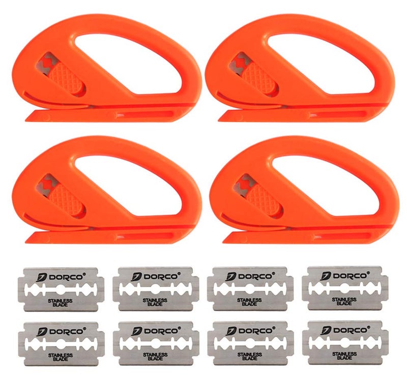 Gebildet أداة قطع أمان جيبيلدت سنيتي للفائف الفينيل للسيارات، 4×سنيتي مع 8× شفرة - Image 1