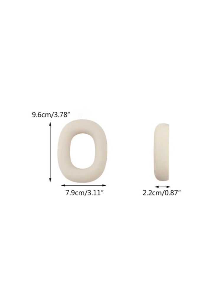 1 Pair Replacement Headphone Silicone Earphone Cushion Earpads for Baseus Bowie D05-Black  - Image 3
