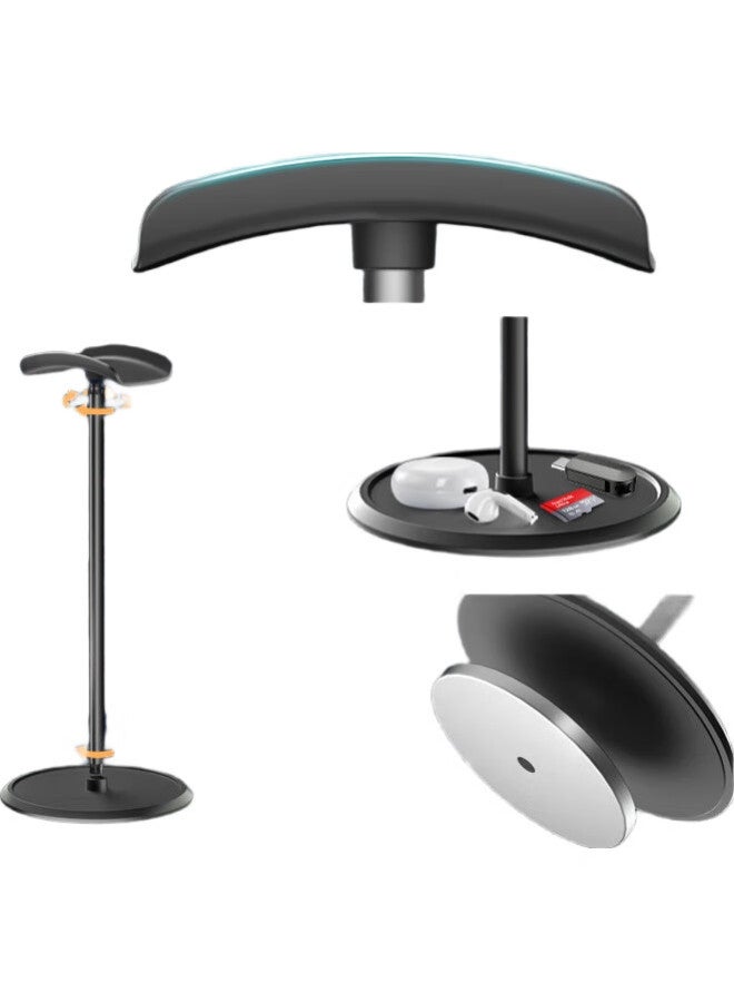 Stiger [Upgraded Height-Increasing Version] Headphone Stand, Creative Earphone Holder, Multifunctional Stand, Razer Display Stand, Suitable For Sony Solo3 Earphones, Black - Image 1