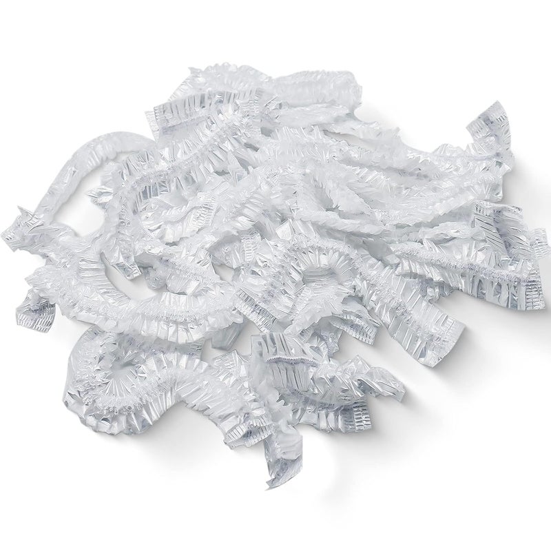 ReaJoys Fresh Keeping Bags Elastic Food Storage Covers Stretchy Plastic Lids Shrinkable Sealed Food Covers for Plates Bowls Fruit Preservation 100 Pcs  - Image 1