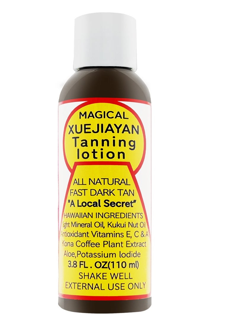 Magical Browning Lotion - Natural Hawaiian Tan Accelerator with Vitamins & Antioxidants - Moisturizing Formula for All Skin Types -110ml - Image 1