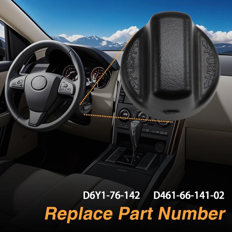 HIMARKLIF Ignition Key Knob Inner & Outer Push Switch Upgraded Start Button Ignition Lock Knob Compatible with Mazda CX-9 CX-7 RX-8 MX-5 Miata Replace# D6Y1-76-142 D461-66-141A-02 - Image 5