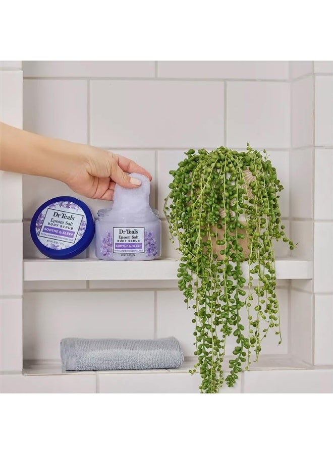 دكتور تيل مقشر الجسم بملح إبسوم من دكتور تيلز برائحة اللافندر، 454 غرام - Image 3