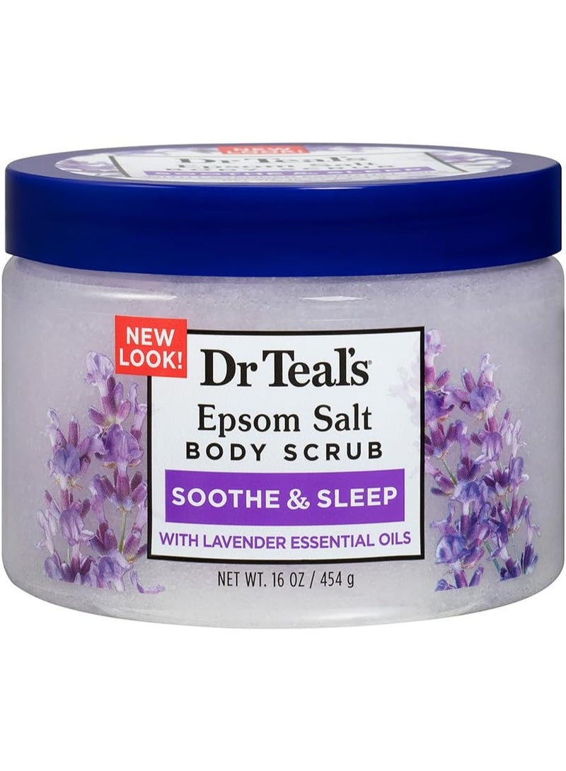 دكتور تيل مقشر الجسم بملح إبسوم من دكتور تيلز برائحة اللافندر، 454 غرام - Image 1