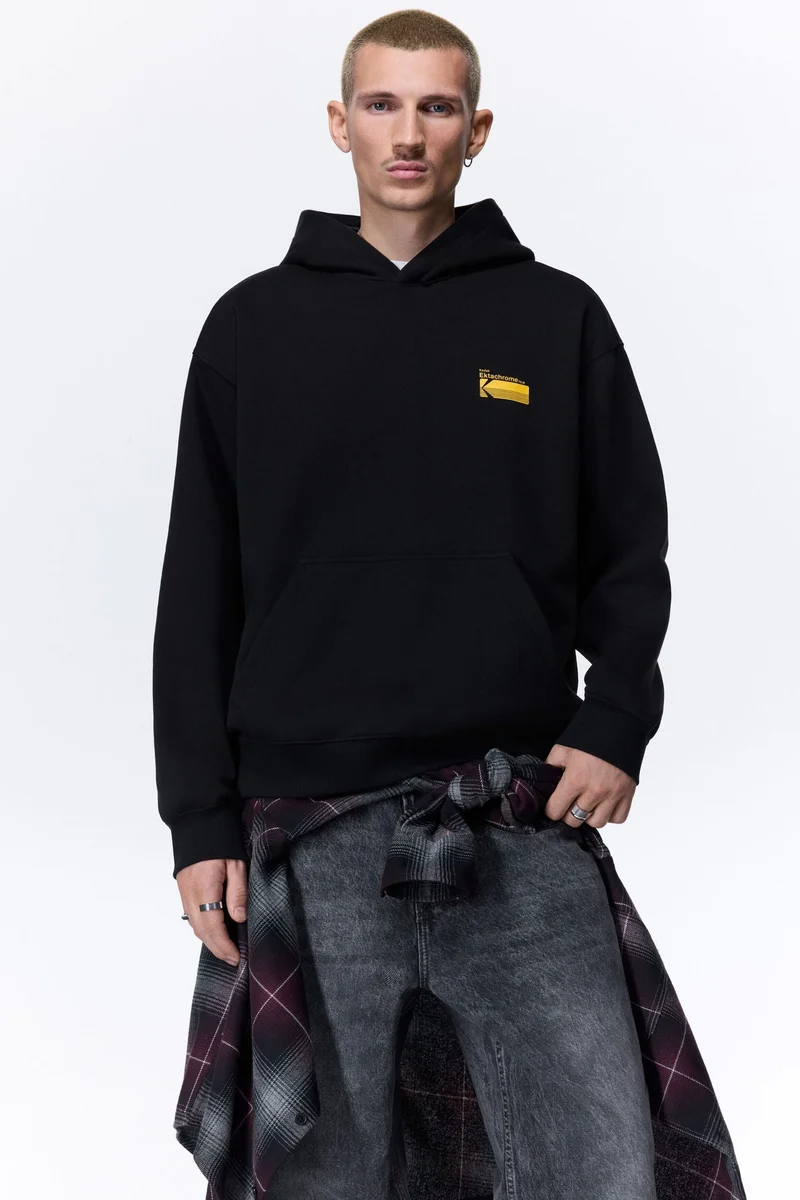 H&M Loose Fit Printed hoodie