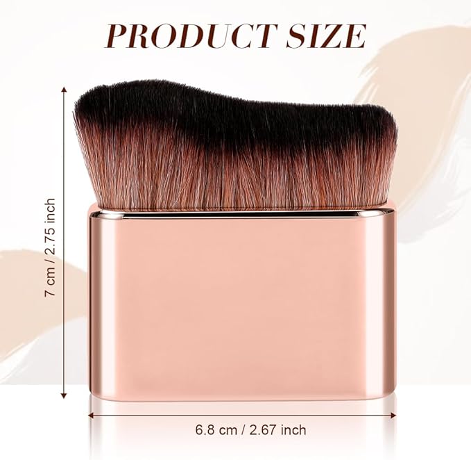 LOPHE Tanning Brush Self Tanner Applicator Brush for Tanners Mousse Foundation Body Makeup Brush Body Leg Makeup Tanning Brush Black - Image 2