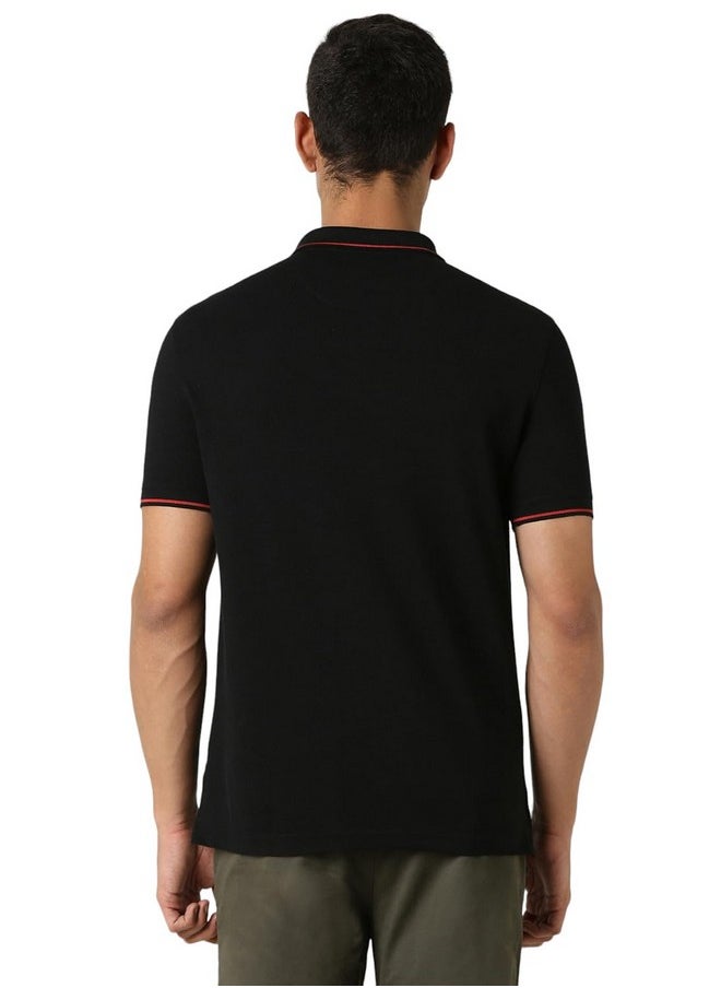 فان هيوزن تي شيرت بولو Van Heusen للرجال ذو قصة عادية (VSKP517S011408_Black XL)  - Image 5