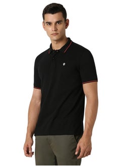 Van Heusen Van Heusen Men's Regular Fit Polo T-Shirt (VSKP517S011408_Black XL)  - Image 3