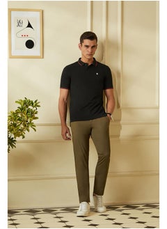 Van Heusen Van Heusen Men's Regular Fit Polo T-Shirt (VSKP517S011408_Black XL)  - Image 2