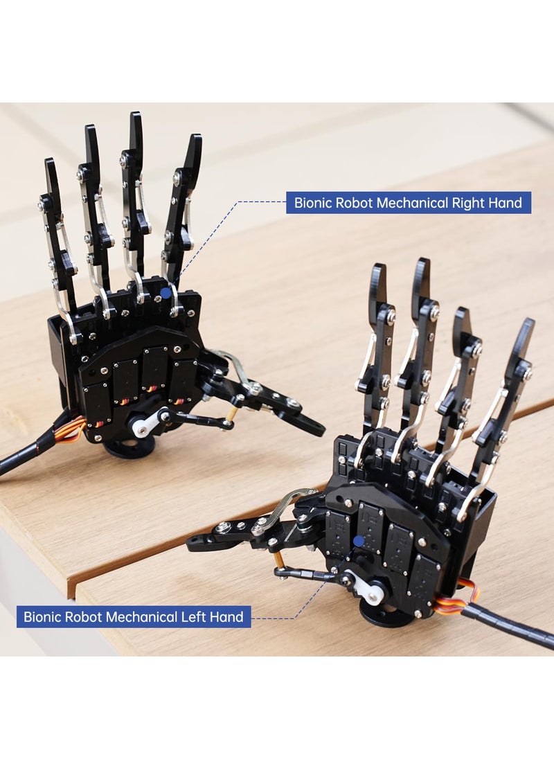 LewanSoul Robot Hand Five Fingers Solely Movement Bionic Robot Mechanical Arm DIY, Left Hand  - Image 5