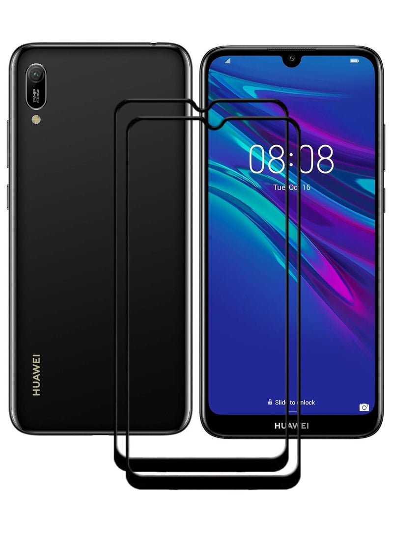 ACLIX 2 Pieces Antistatic ESD Dustproof Premium Quality High Definition Tempered Glass Screen Protector Designed For Huawei Y6 (2019) - Image 1
