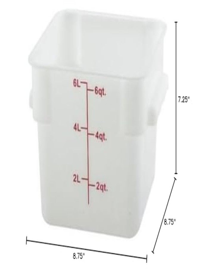 Winco - PESC-6-6 qt Food Storage Container - Image 2