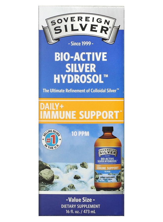 Sovereign Silver Bio-Active Silver Hydrosol 10 ppm 16 fl oz (473 ml)