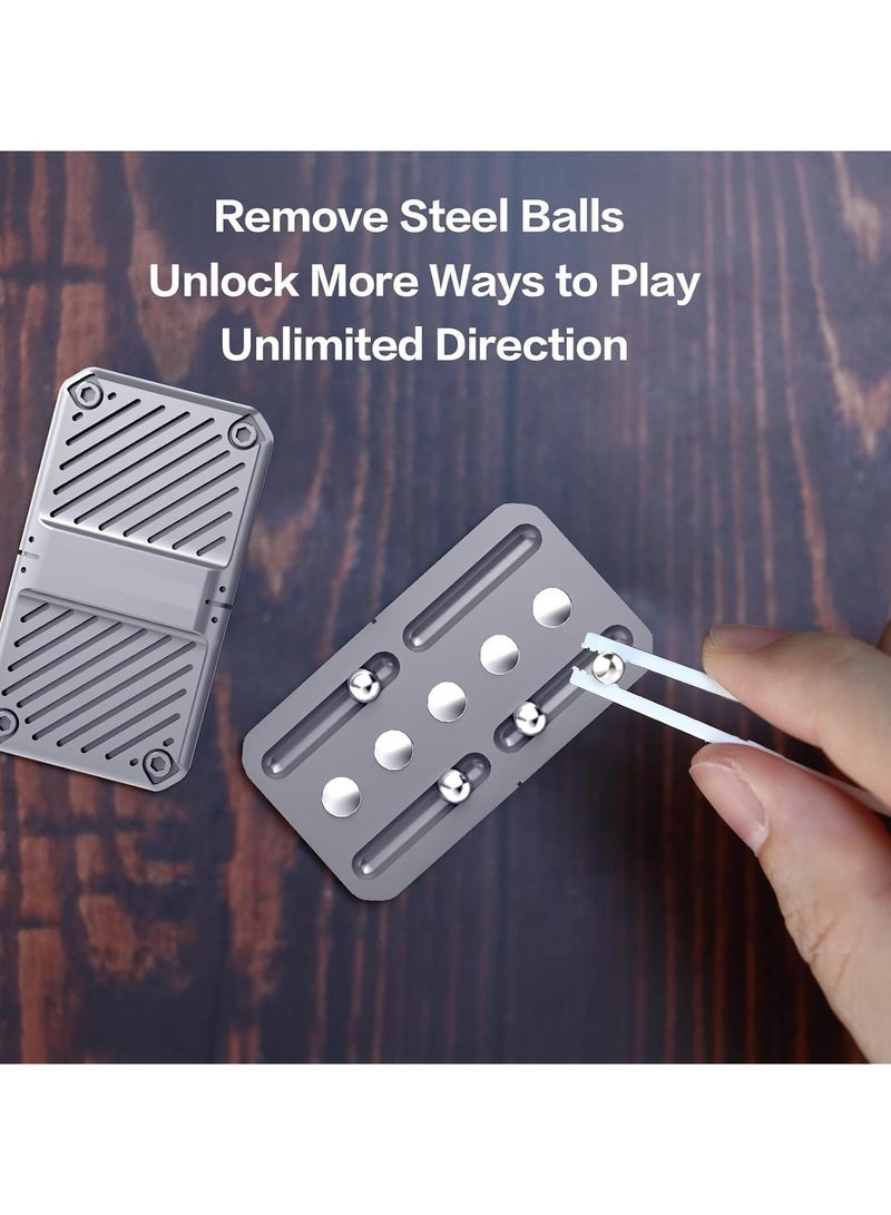Fidget Toys for Adults Metal Magnetic Fidget Desk Toy EDC Gadget for Anxiety Relief and Stress Reduction Adult and Teen ADHD Tool Fidget Toy for Office Desk Gift for Boyfriend and Father - Image 5