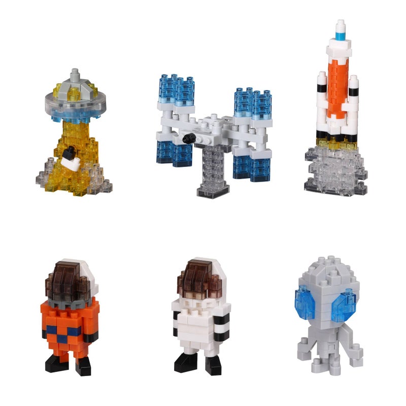 nanoblock - Space - Space Collection Assortment 1 (Blind Box Complete Set), mininano Series Building Kit, Small - Image 1