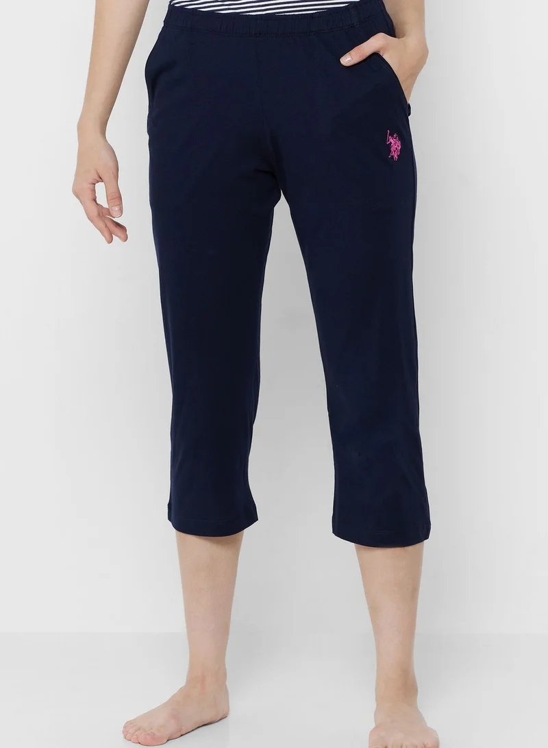 U.S. Polo Assn. Striped T-Shirt & Shorts Set