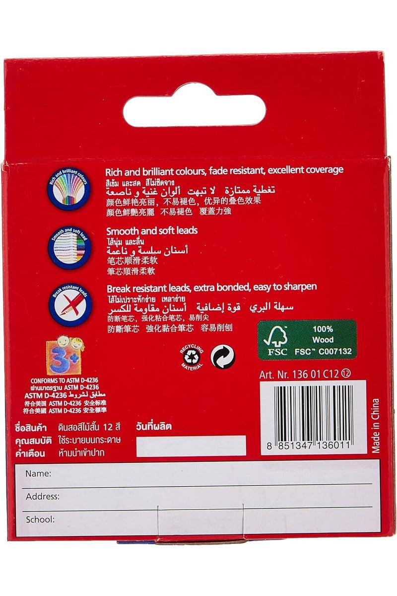 STAEDTLER Luna Colour Pencils Short 12-col - Image 1