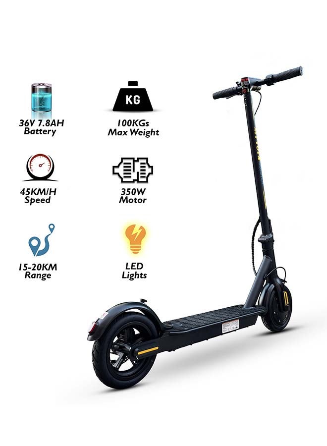 MYTOYS MT760 High Speed Electric Scooter, Super Fast 45km/h Speed, 350W Brushless Motor, Upgraded Battery, App control, Cruise Mode With free Helmet and Reflective Vest 109 x 14 x 52cm - Image 2