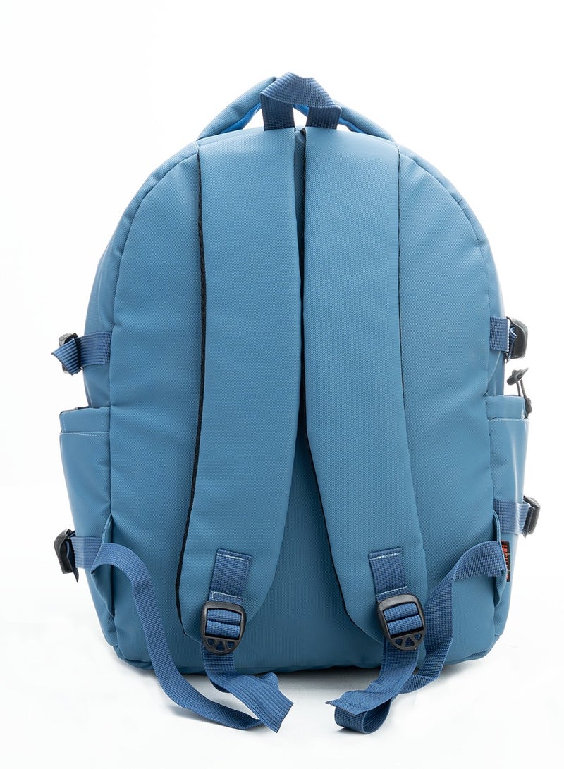 HIGH LINE STORE High Line Waterproof Laptop Backpack – 15 Inch, Multi-Compartment, Large Capacity, Lightweight Fabric, with Laptop Sleeve – Size 45x33x18 cm, 600g, Stylish Design for Daily Essentials, Blue - Image 5