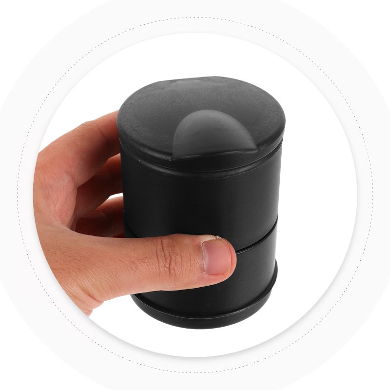 Compact Portable Car Ashtray with Lid Smokeless Plastic Ash Container for Vehicle Interior - Image 4