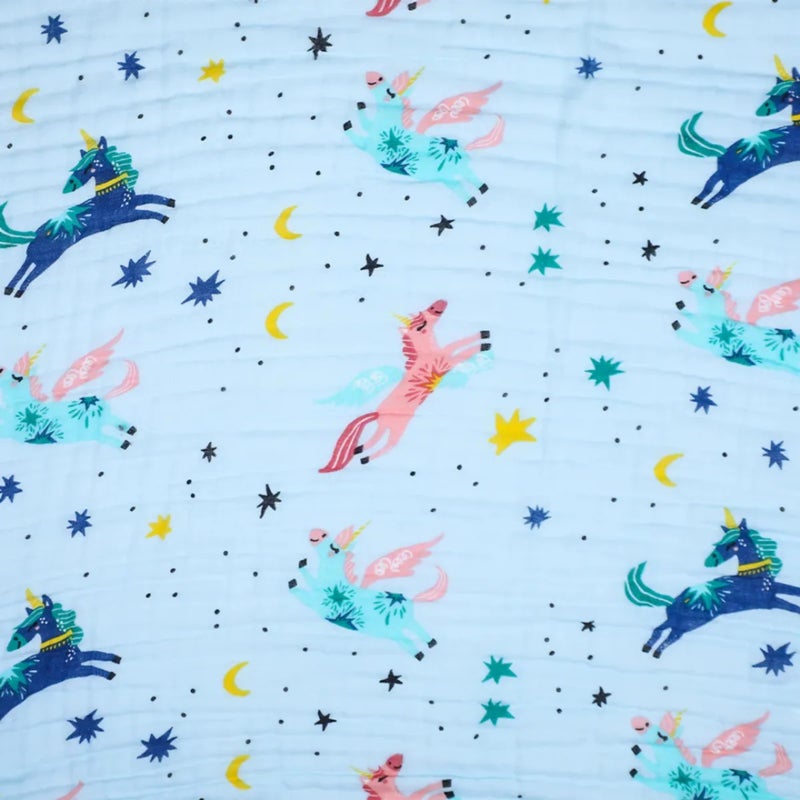 SMILE BABY 100% Organic Cotton 6-Layer Muslin Baby Blanket (100x110 cm) is Super Soft, Breathable, and Gentle on Baby's Skin. Perfect for Comfort, Warmth, and Everyday use. Includes 1 Blanket - Image 3